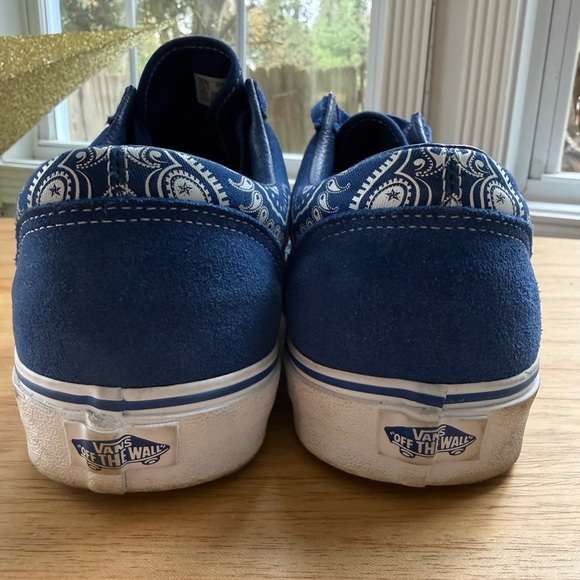 Vans Old Skool Navy Bandana Skull Print Sneakers | Men’s Size 13 - Picture 5 of 10
